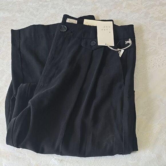 Black Dress Pants with Classic Wide-Leg Design NWT - Picture 3 of 9
